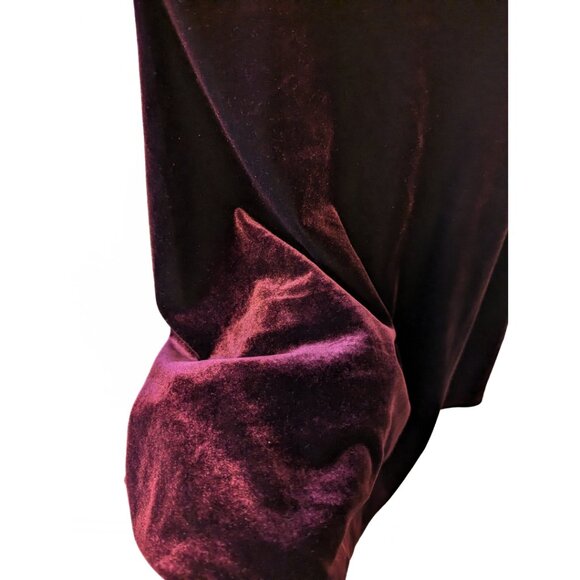Burgundy Velvet Dress Embroidered Mesh Sweetheart Whimsygoth Gothic Size XS - Picture 4 of 8